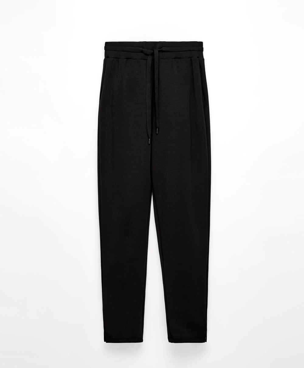 Oysho Soft Touch Modal Trousers μαυρα | WPERVI-182