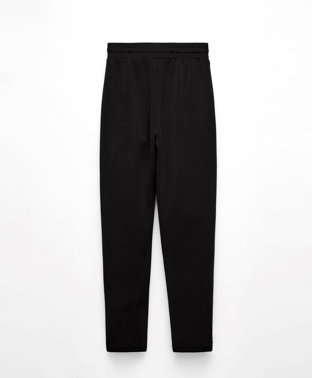 Oysho Soft Touch Modal Trousers μαυρα | WPERVI-182