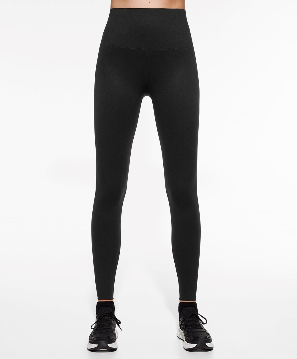 Oysho Super-high-rise 65cm Ankle-length Leggings μαυρα | DGZRYL-253