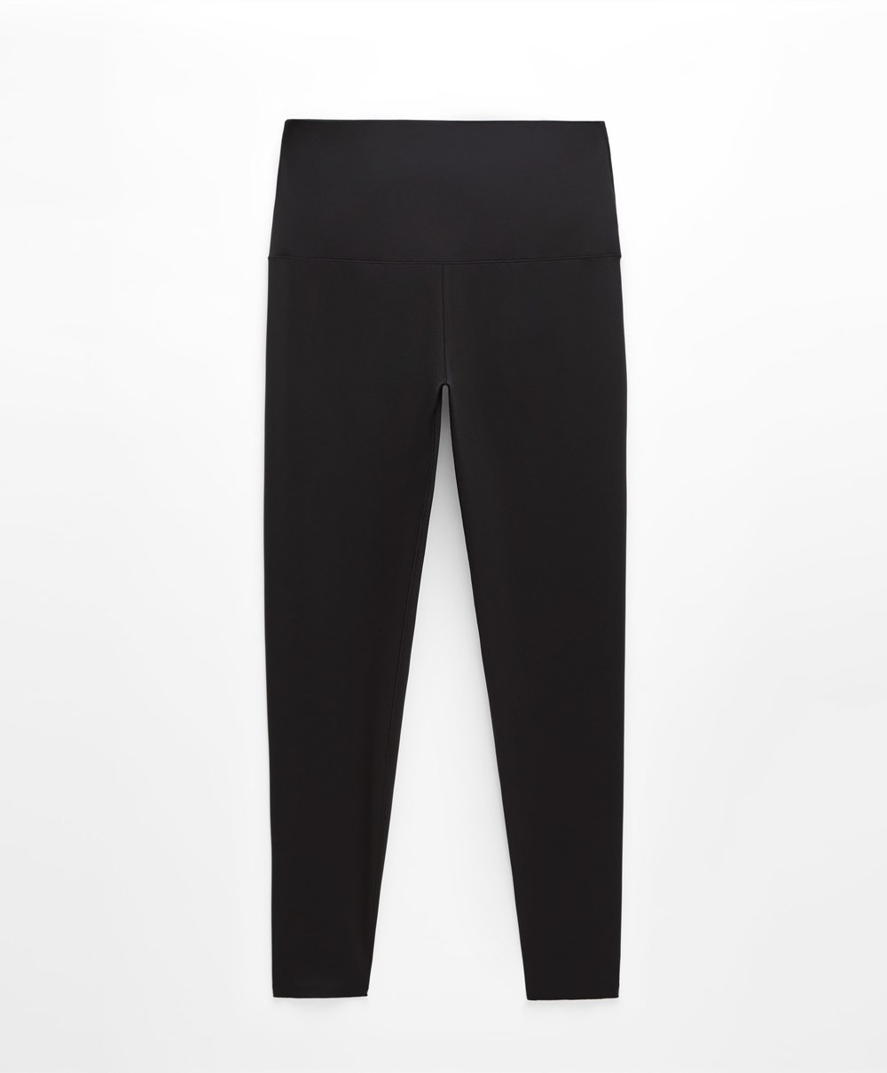 Oysho Super-high-rise 65cm Ankle-length Leggings μαυρα | DGZRYL-253