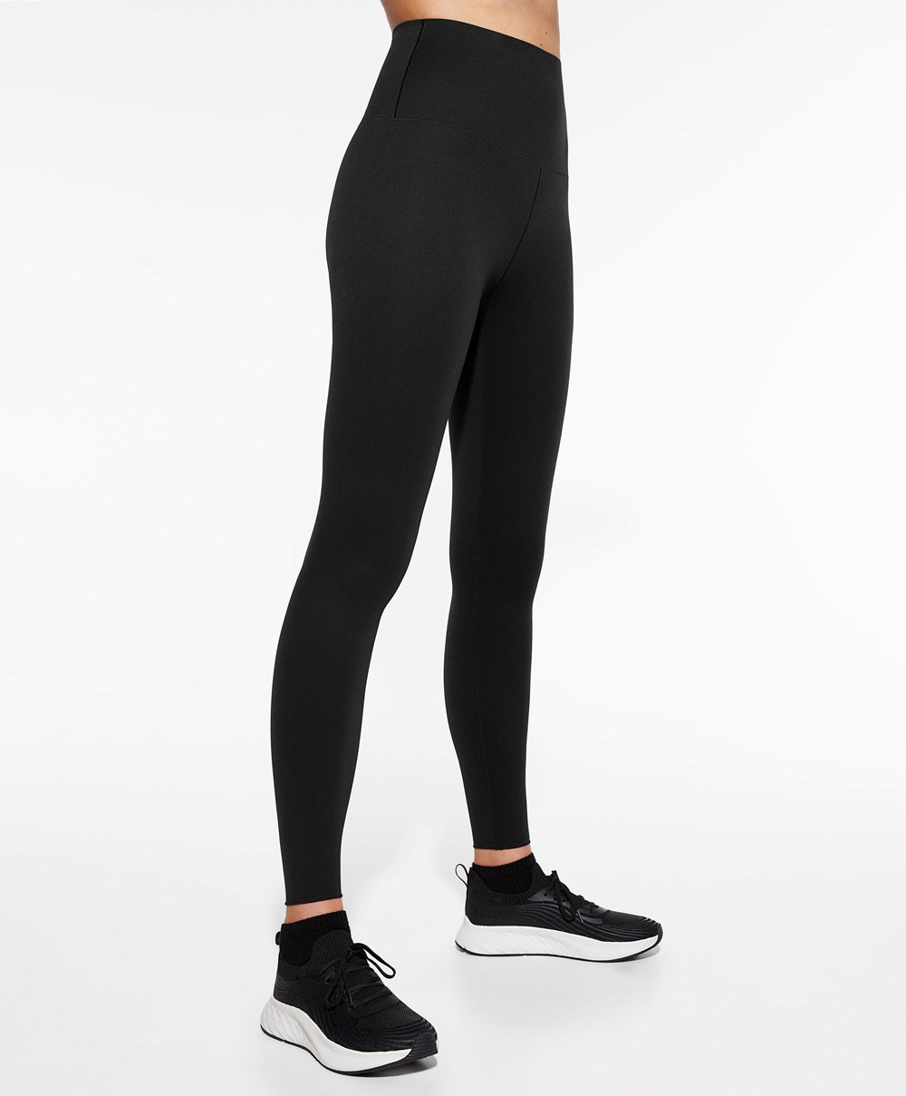 Oysho Super-high-rise 65cm Ankle-length Leggings μαυρα | DGZRYL-253