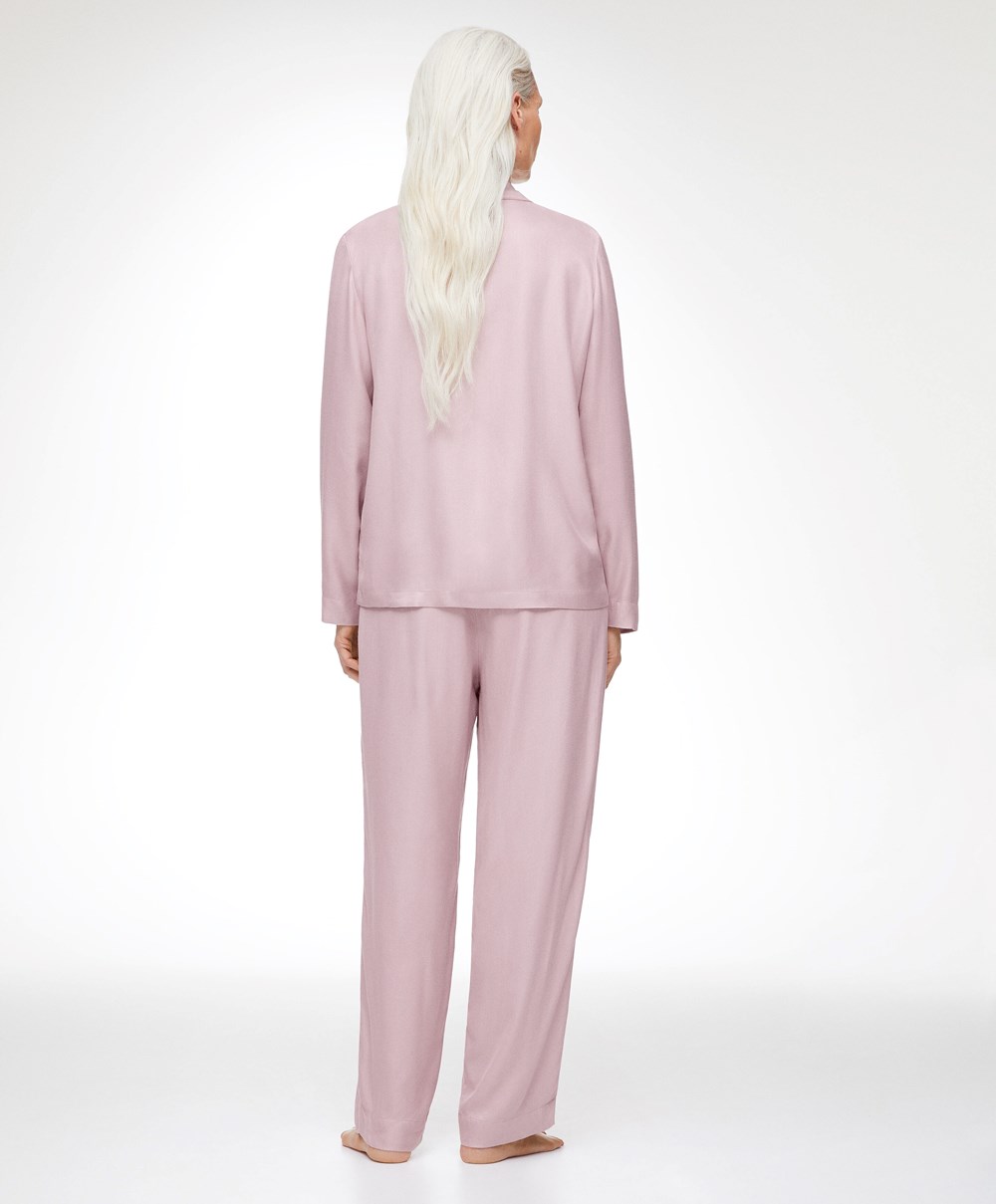 Oysho Trousers With Piping ροζ | AERZMW-089