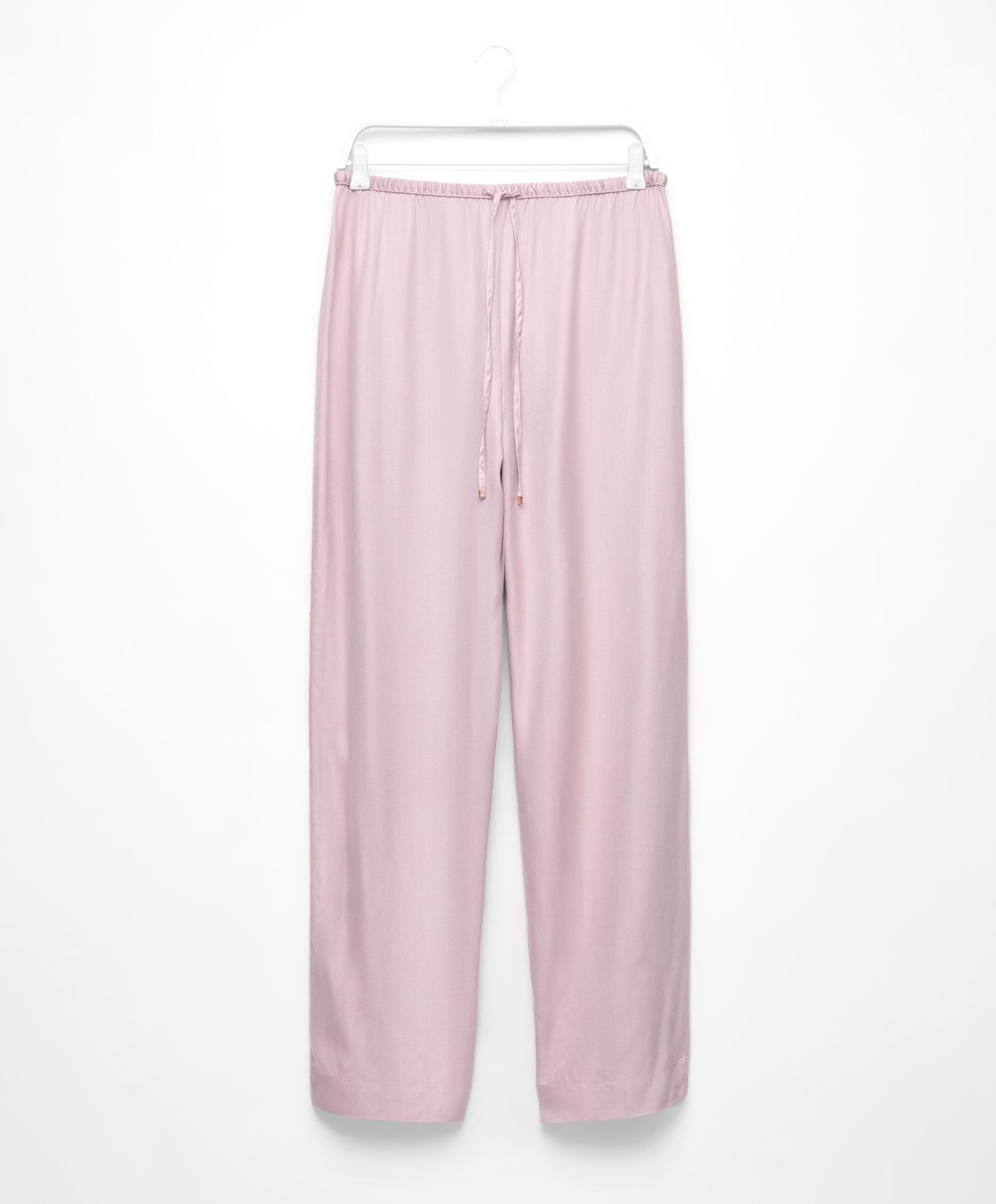 Oysho Trousers With Piping ροζ | AERZMW-089