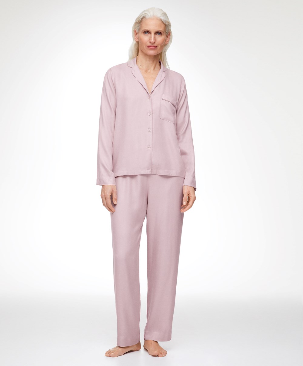 Oysho Trousers With Piping ροζ | JILVWZ-168