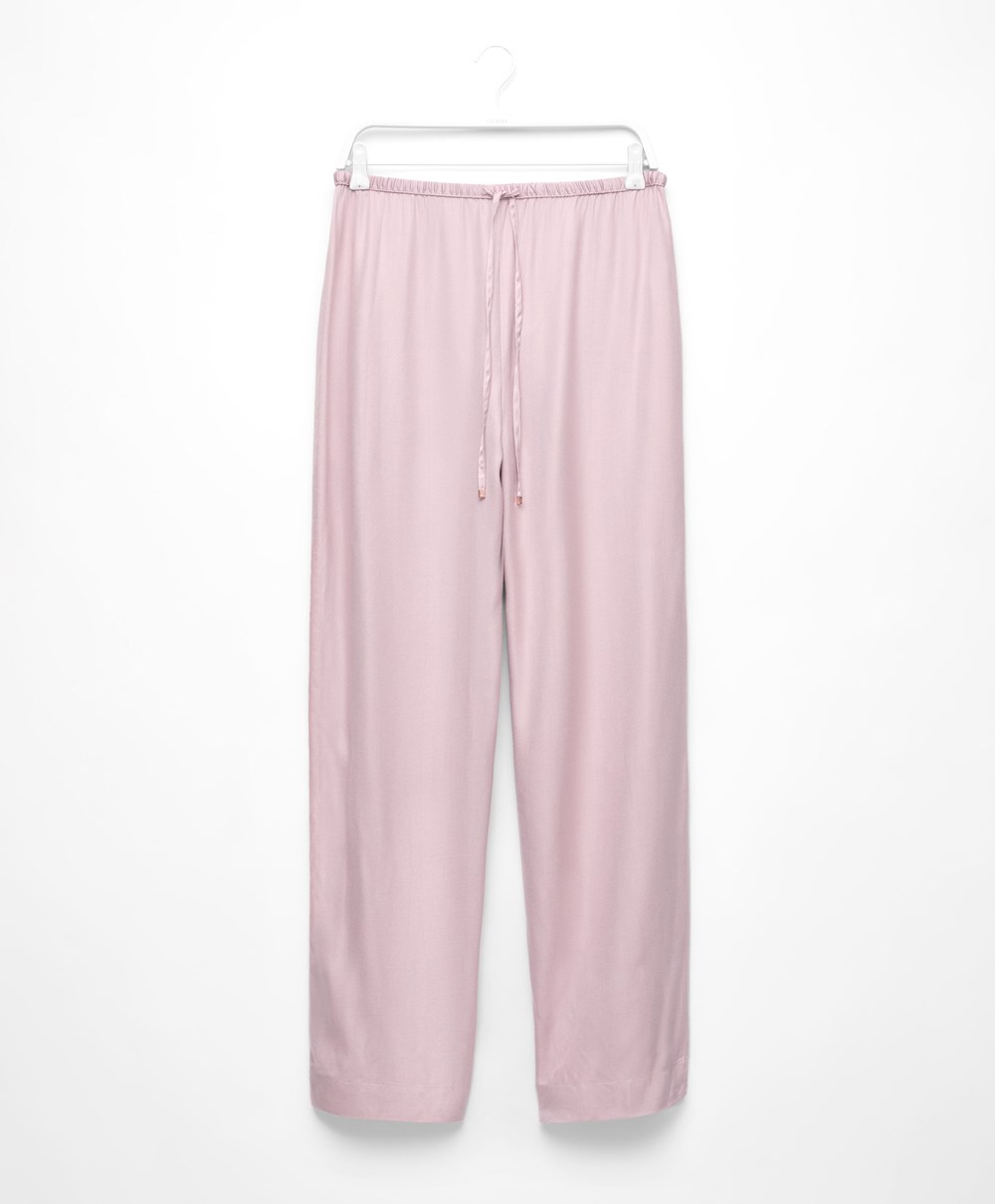 Oysho Trousers With Piping ροζ | JILVWZ-168