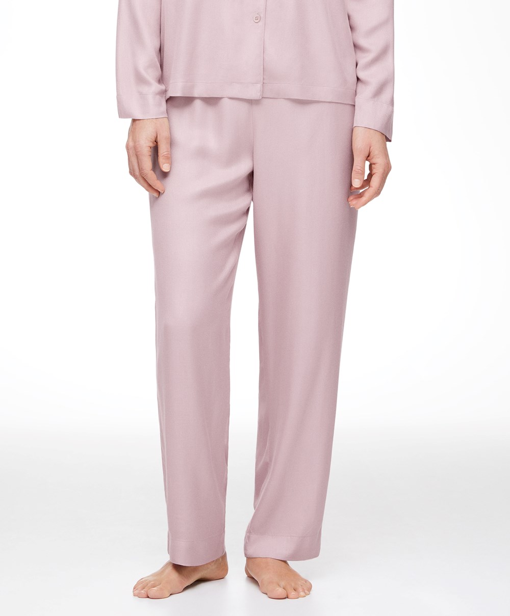 Oysho Trousers With Piping ροζ | JILVWZ-168