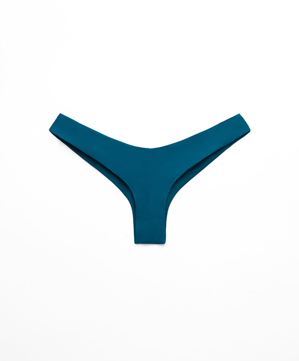 Oysho U-cut Brazilian Μπικίνι Briefs Ocean | WOIKMS-018