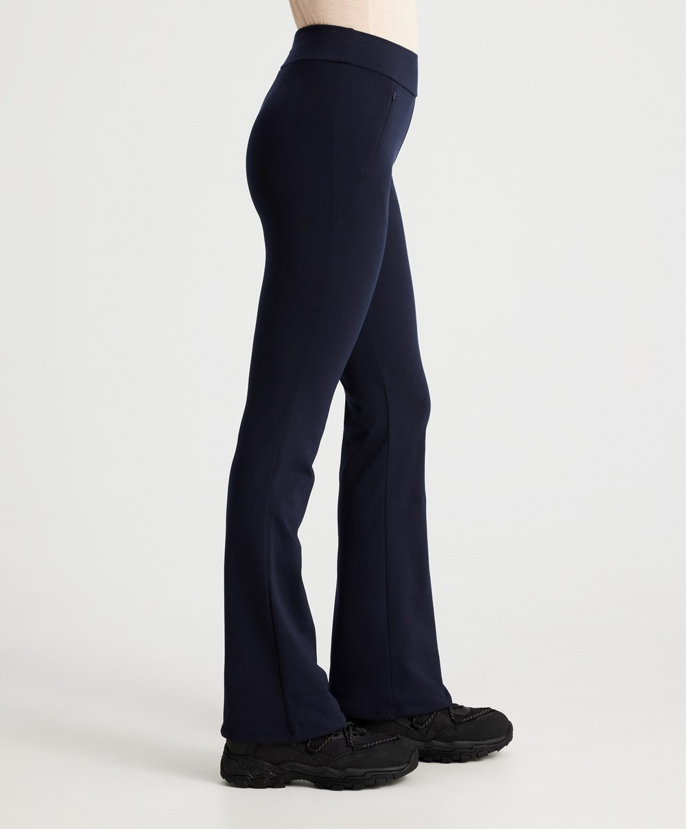 Oysho Warm Flare Trousers μπλε | BUDTZQ-486