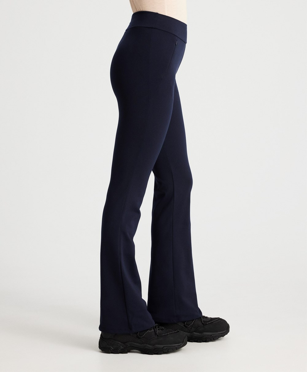 Oysho Warm Flare Trousers μπλε | EHJKNQ-784