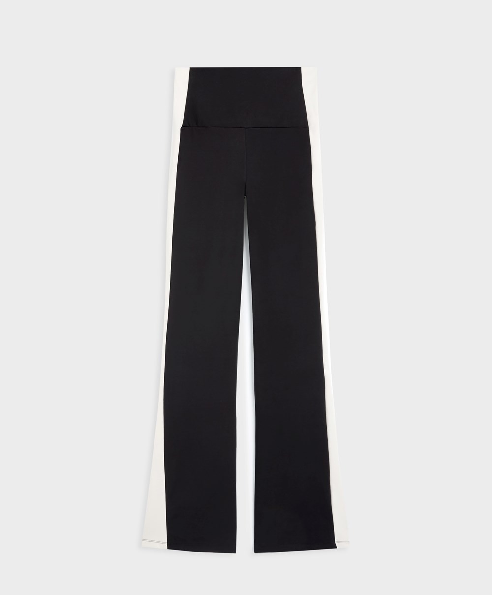 Oysho Warm-touch Flare Trousers μαυρα | WQKJHR-761