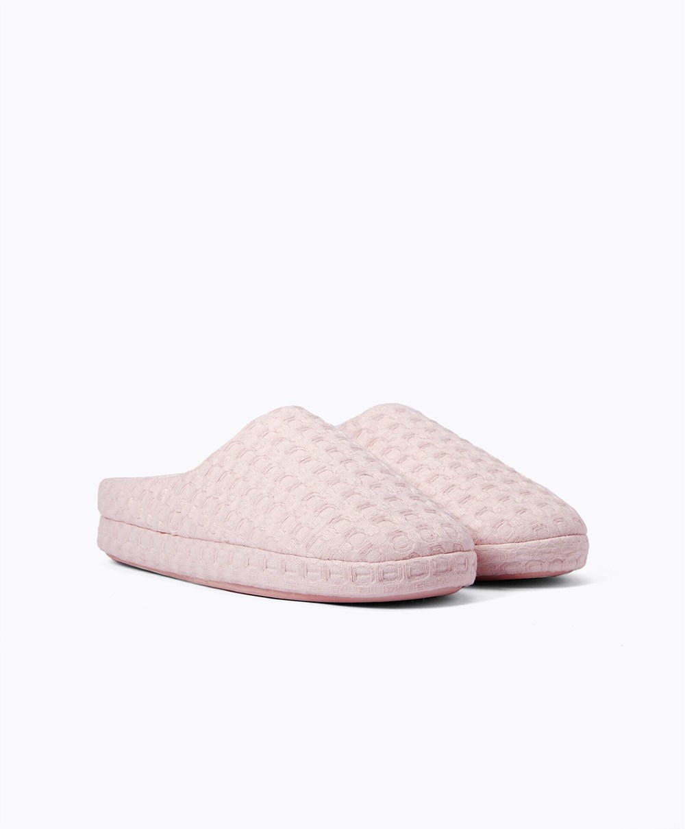 Oysho Weave Mules ροζ | YTCFSH-054