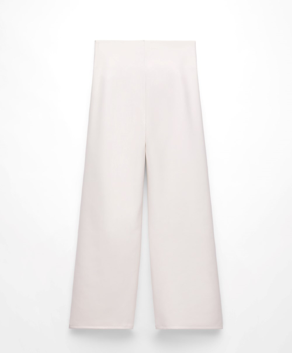 Oysho Ευθεία Trousers In High-strength Fabric ανοιχτο | MJCQRV-753