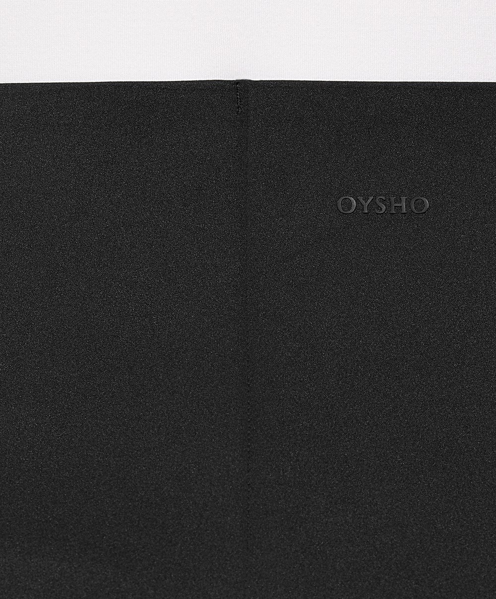 Oysho Ευθεία Trousers In High-strength Fabric μαυρα | VWFYLJ-915