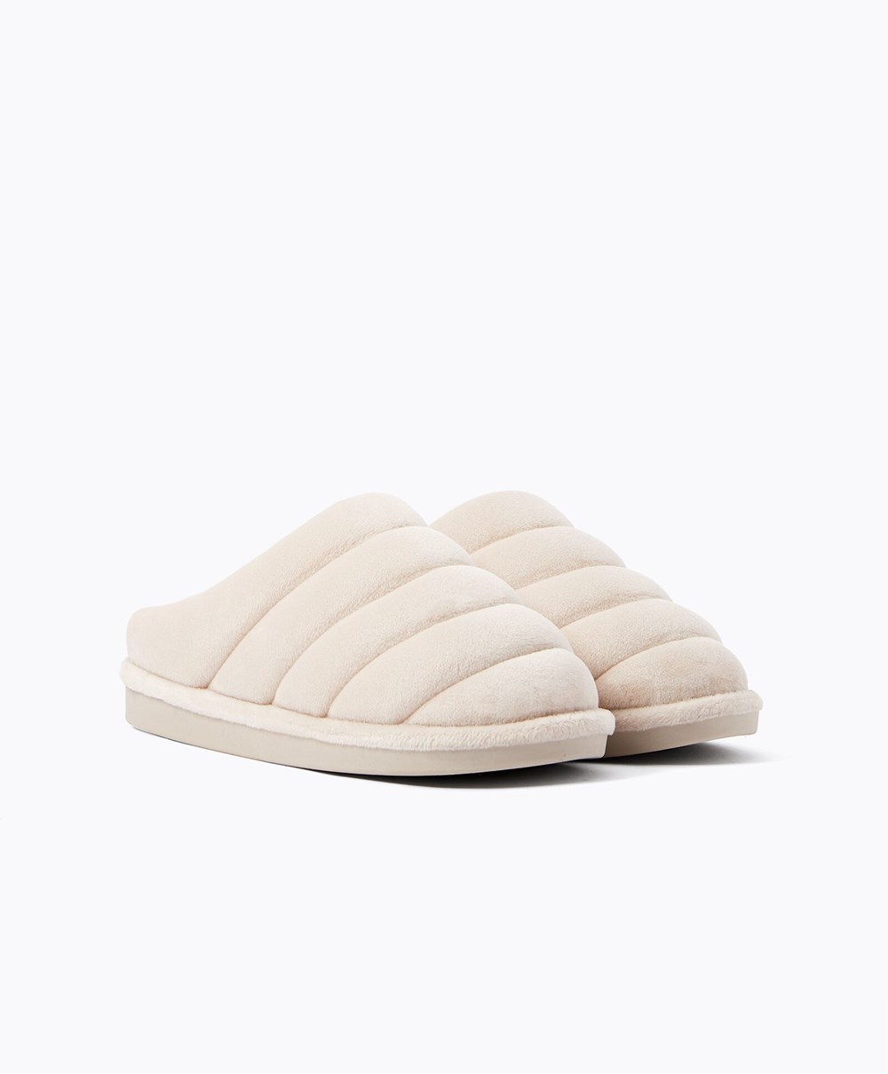 Oysho Καπιτονέ Clogs Mink | HLCDIS-241