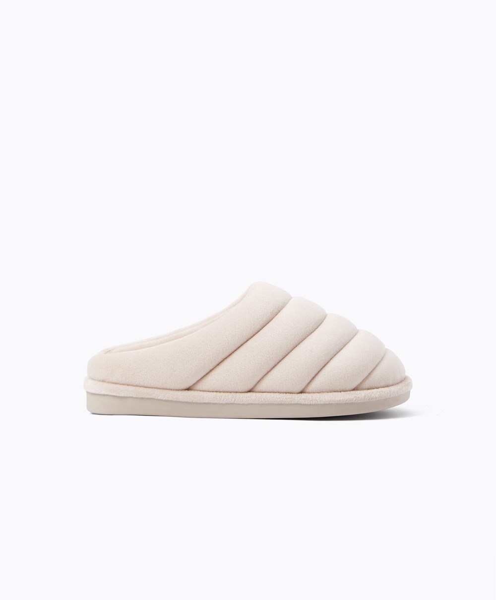 Oysho Καπιτονέ Clogs Mink | HLCDIS-241