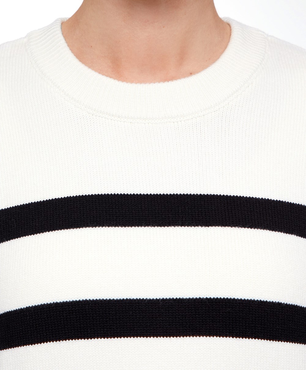 Oysho Ριγέ Knit Jumper μαυρα | DOBTKH-258