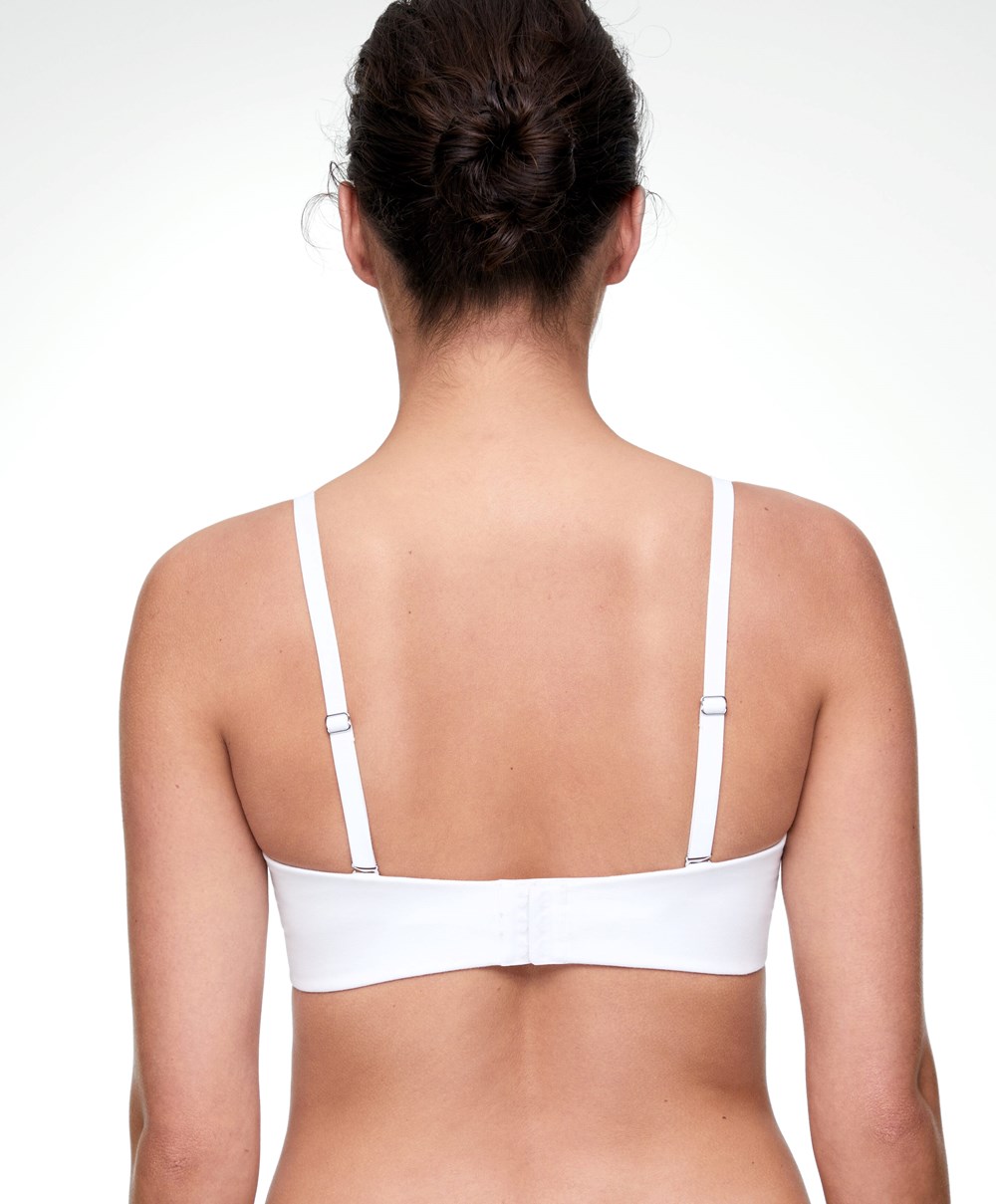 Oysho βαμβακερα Bra With Removable Straps ασπρα | SLYZMQ-206