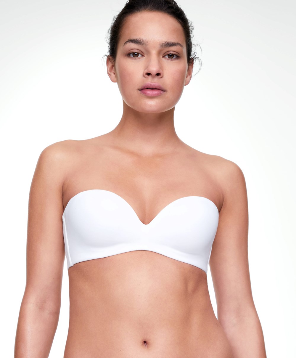 Oysho βαμβακερα Bra With Removable Straps ασπρα | SLYZMQ-206