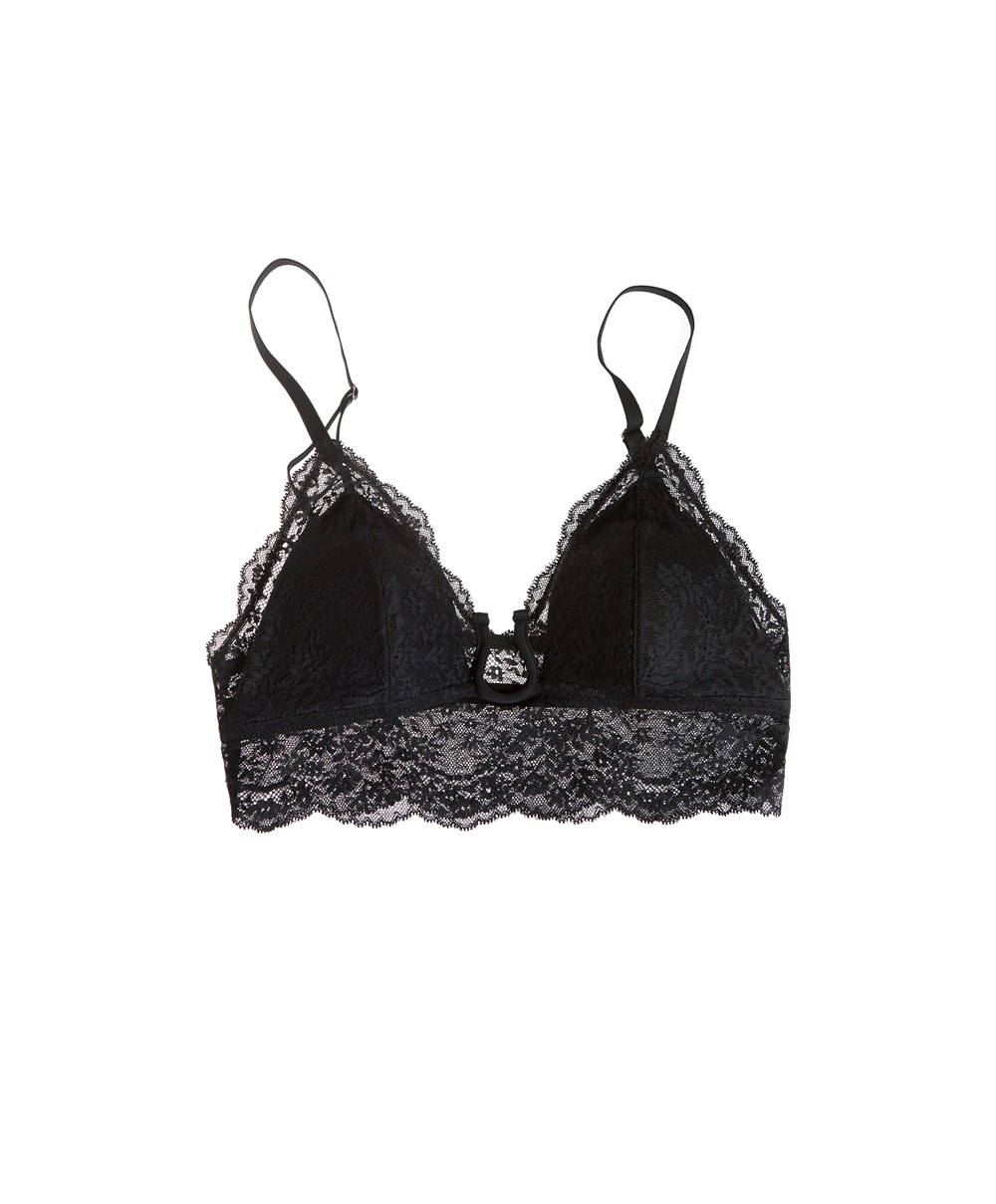 Oysho δαντελα Bralette μαυρα | CZBMXH-726