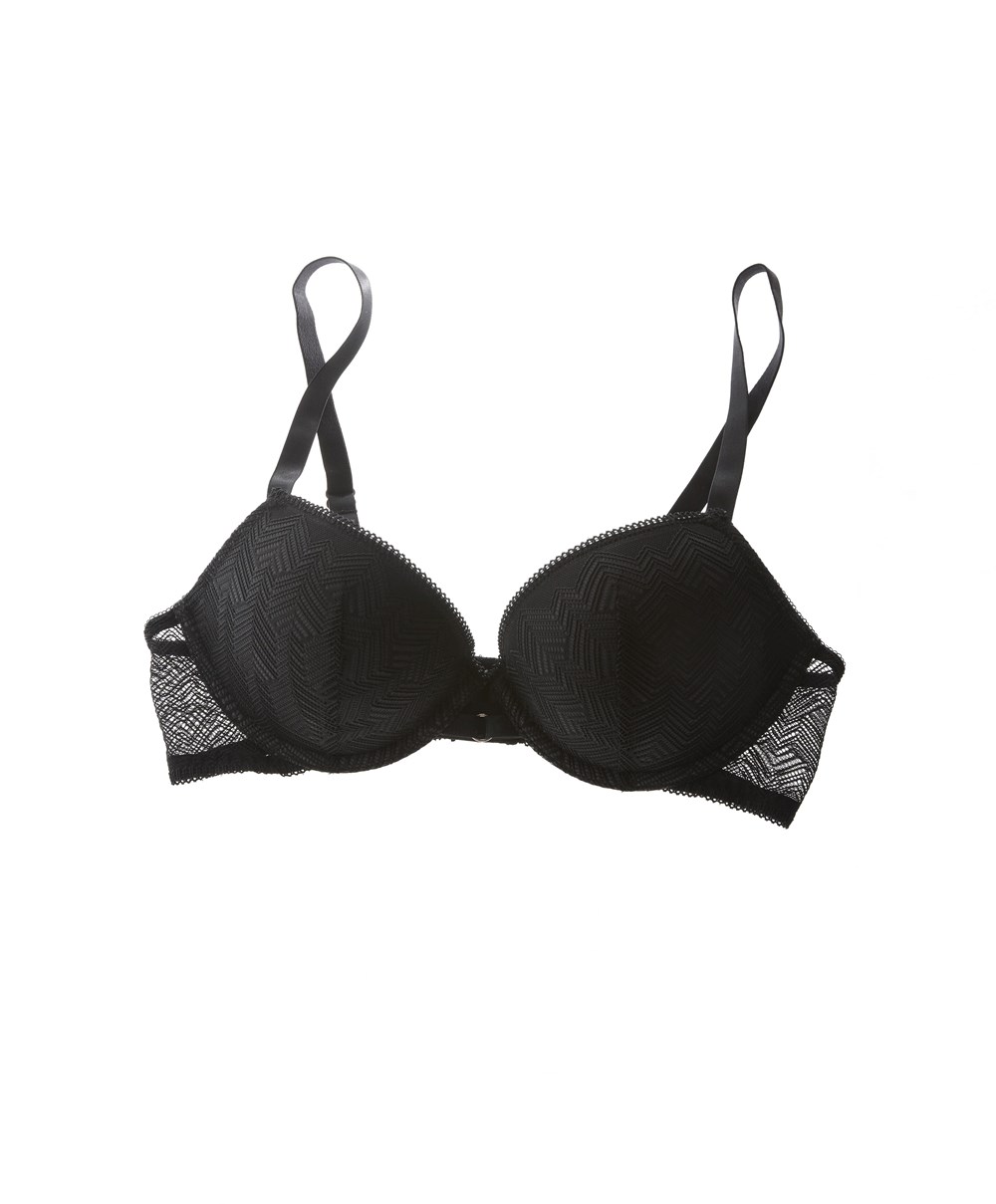 Oysho δαντελα κλασικα Push-up Bra μαυρα | INMTOE-642