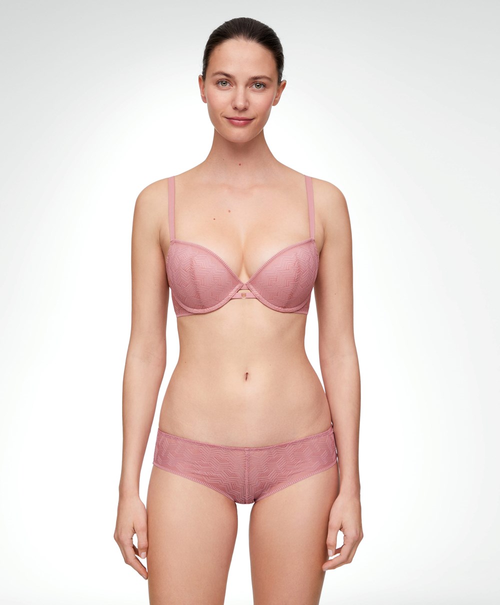 Oysho δαντελα κλασικα Push-up Bra σκούρο | GJMBPX-654