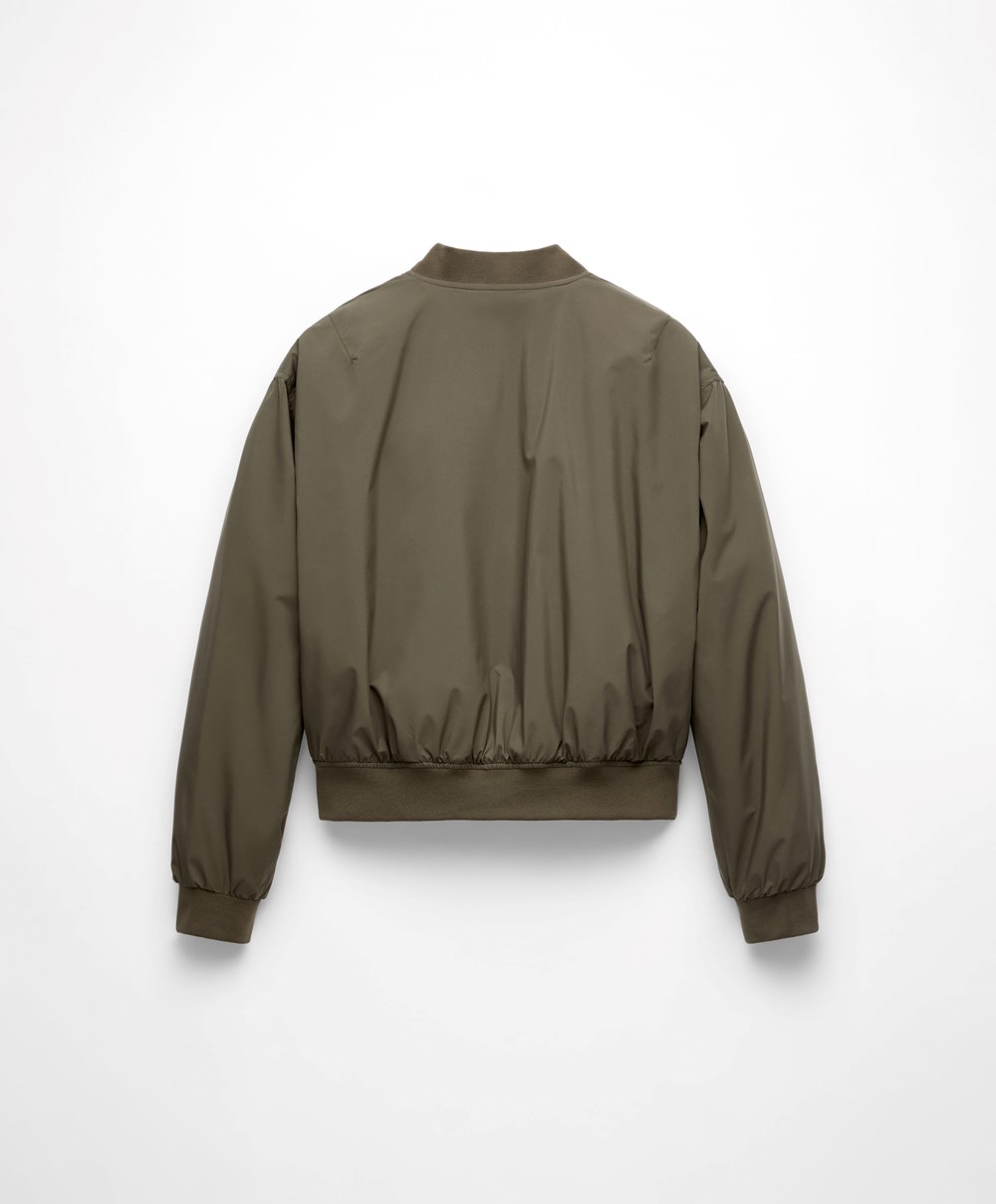 Oysho θαλασσης-repellent Bomber Jacket Χακί | OCKJBG-187