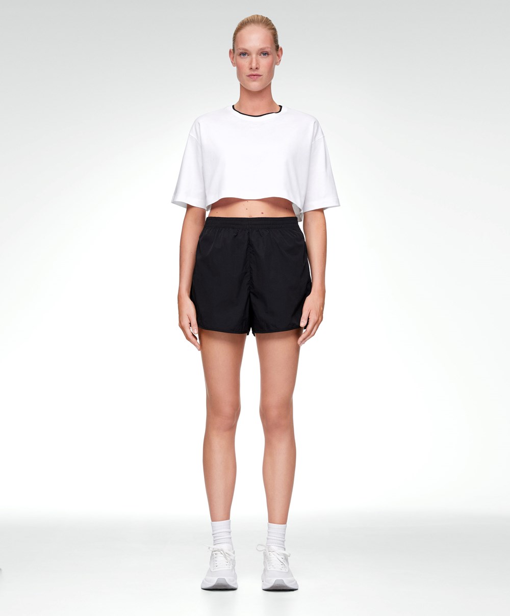 Oysho θαλασσης-repellent Shorts μαυρα | PKDUNE-578