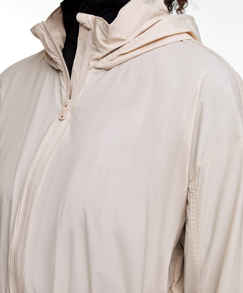 Oysho θαλασσης-repellent Για Τρέξιμο Jacket Sand | VNXYBT-715