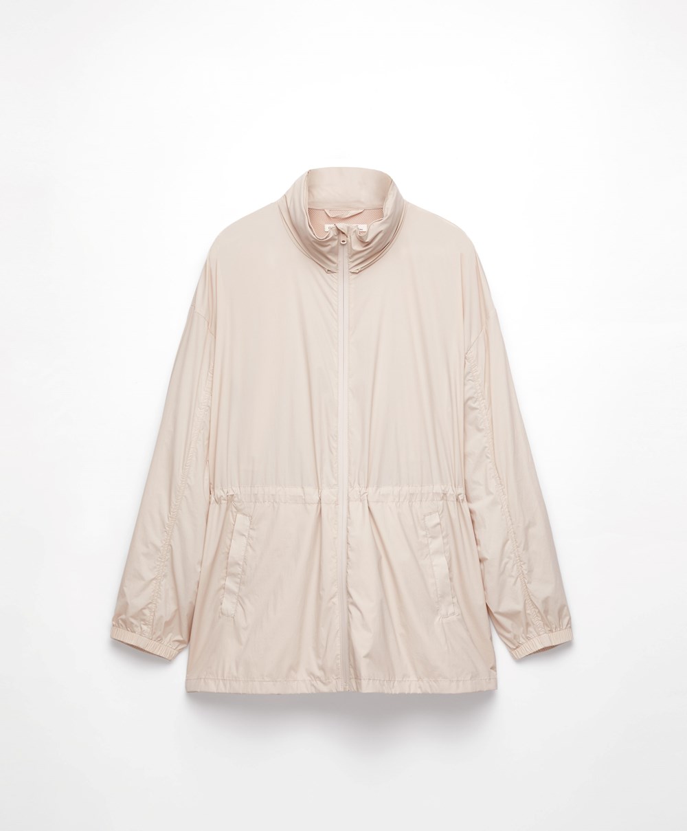 Oysho θαλασσης-repellent Για Τρέξιμο Jacket Sand | VNXYBT-715