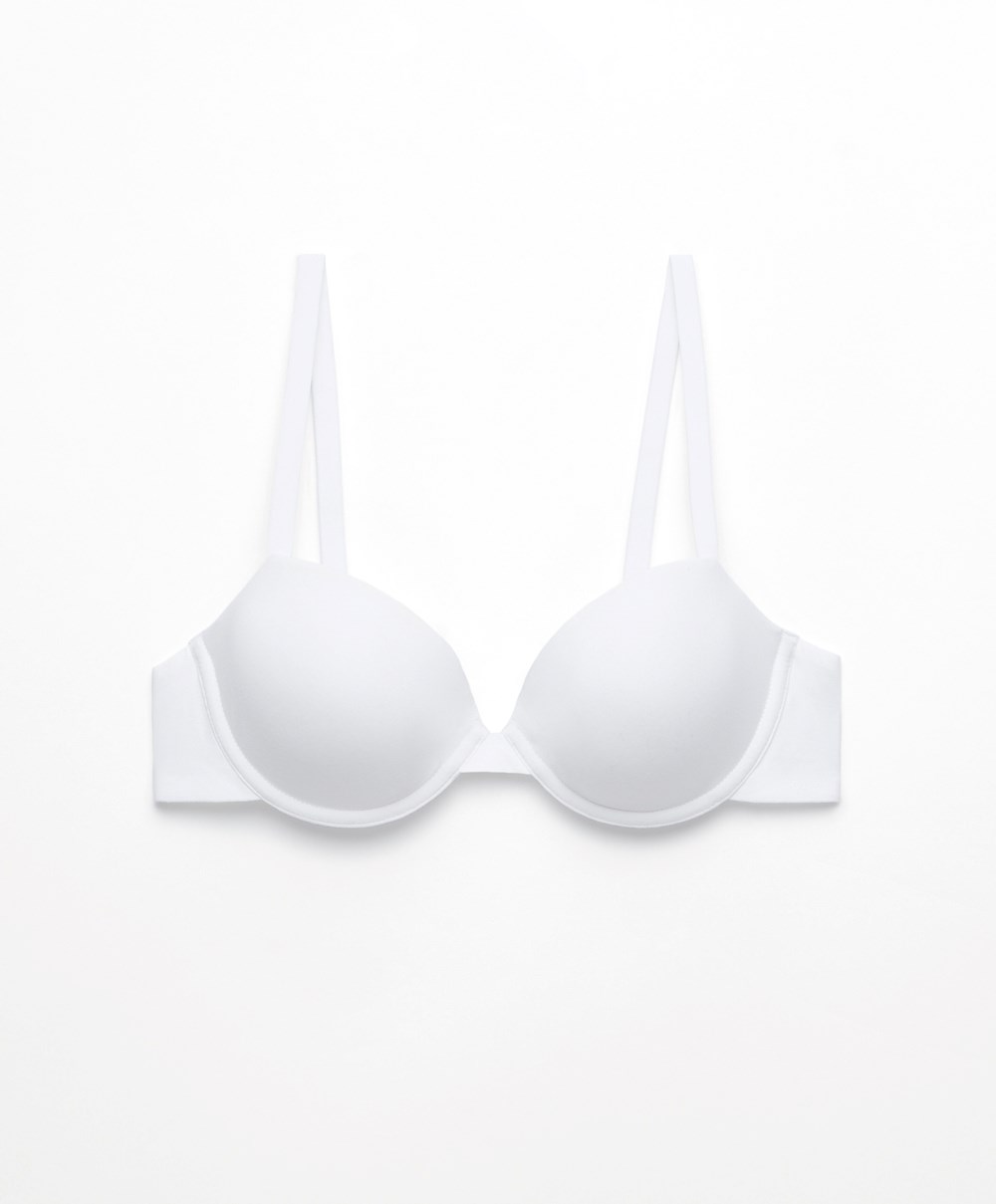 Oysho κλασικα βαμβακερα Underwired Bra ασπρα | NRHYQZ-941