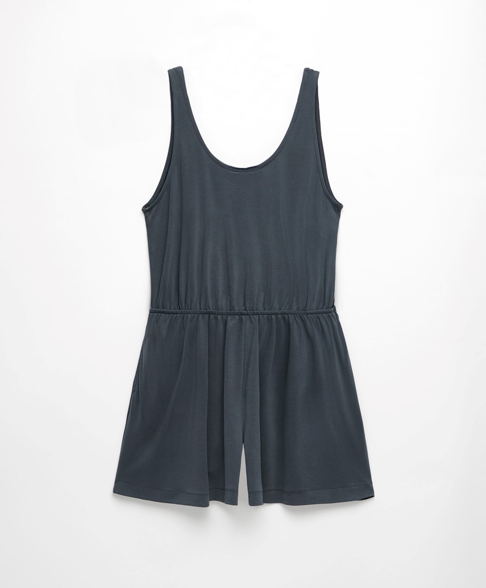 Oysho κοντο Modal Jumpsuit Anthracite | XRFCPO-921