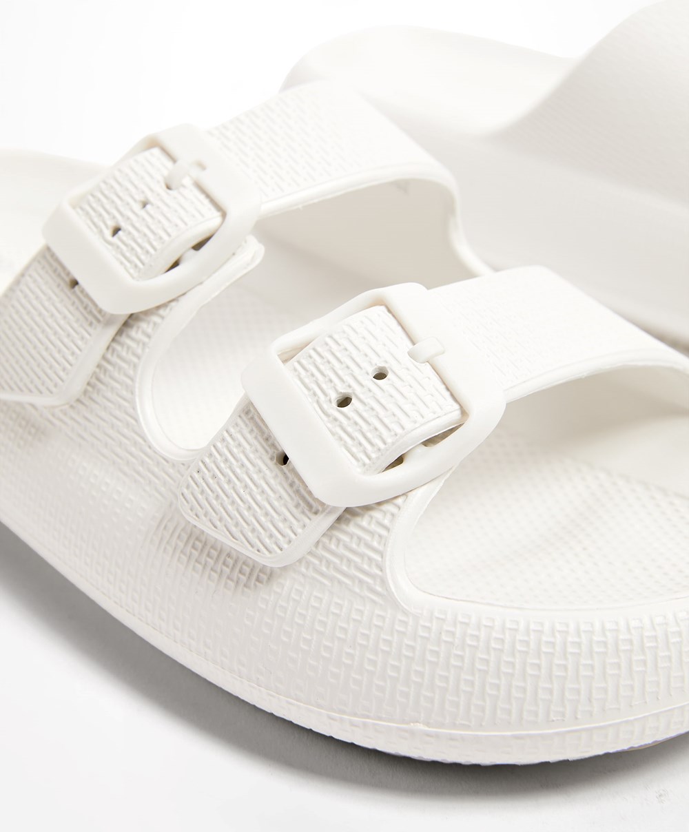 Oysho πόρπης Moulded Beachwear Platforms ασπρα | NSFZHP-105