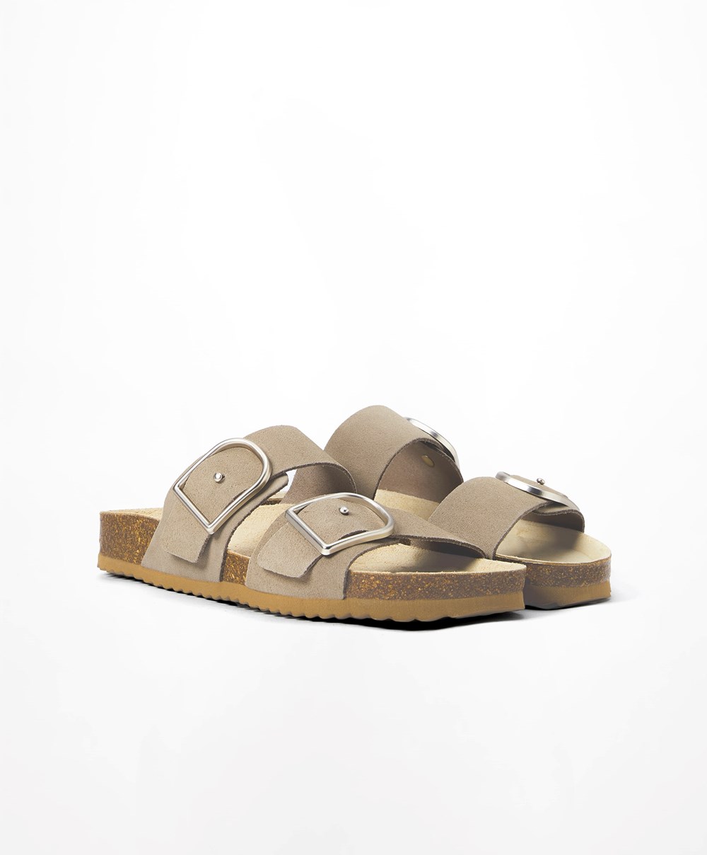 Oysho πόρπης Sandals Sand | PIOVFJ-875