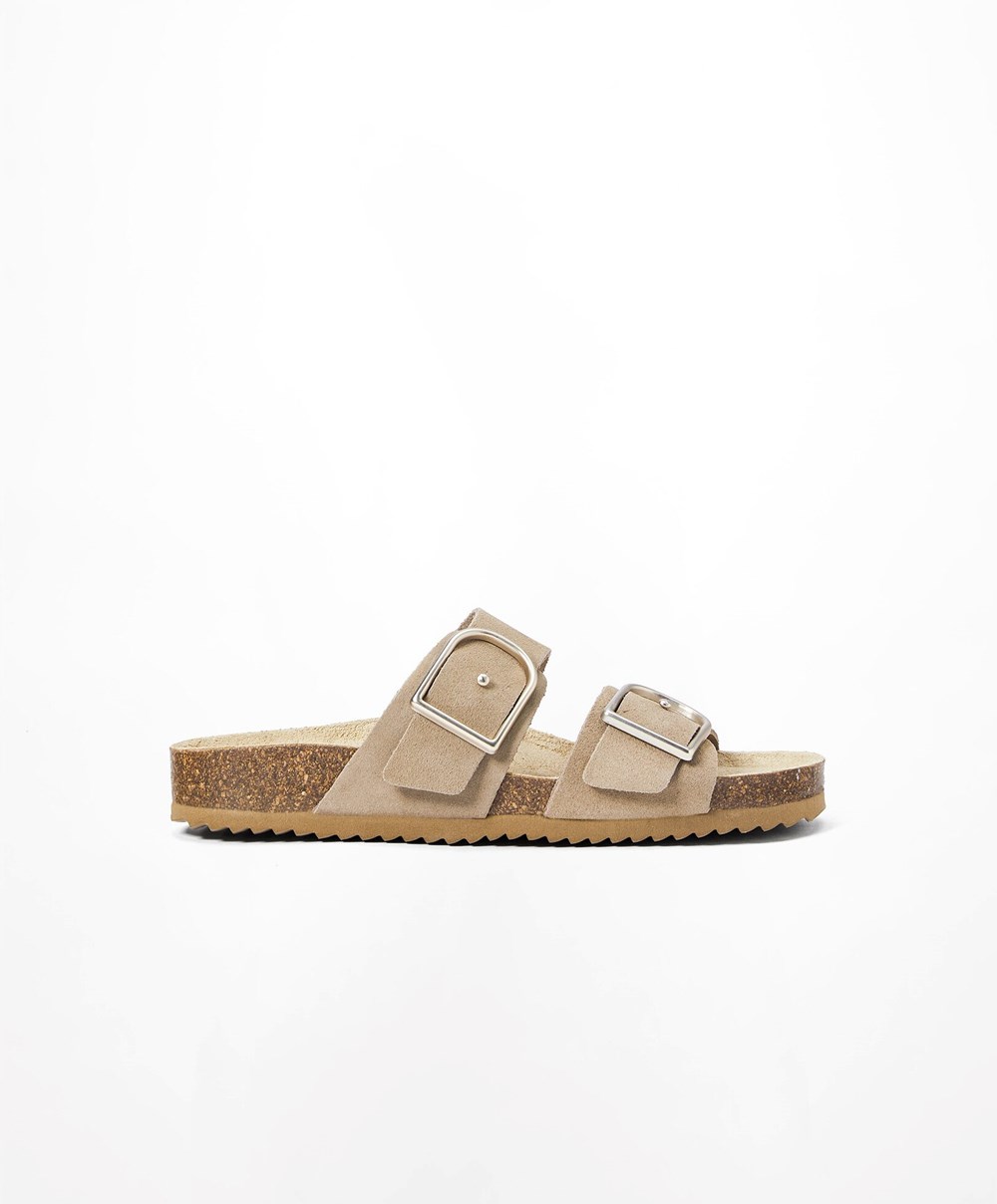 Oysho πόρπης Sandals Sand | YDKMQA-103