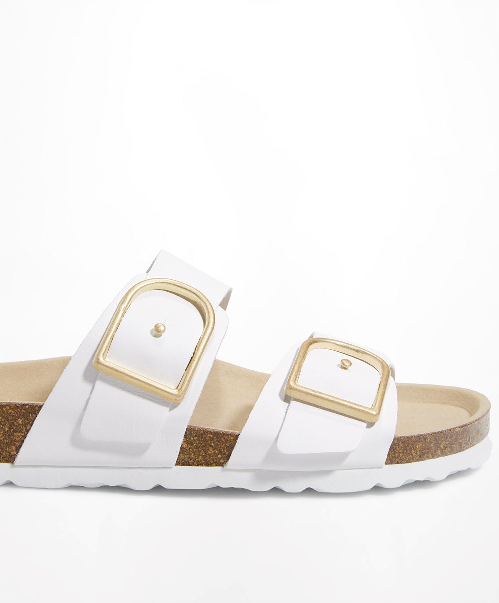 Oysho πόρπης Sandals ασπρα | NYKCSD-139