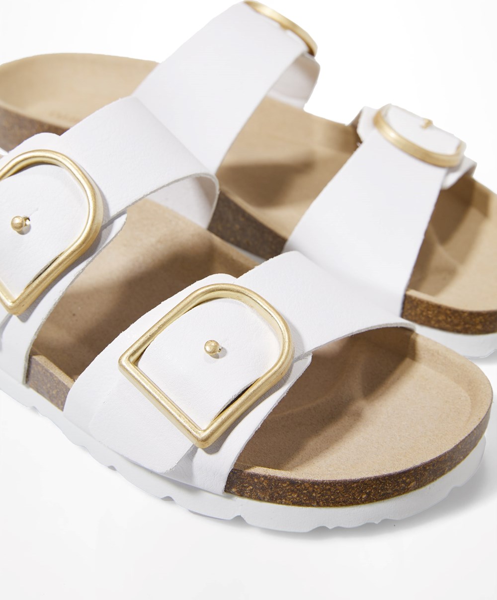 Oysho πόρπης Sandals ασπρα | NYKCSD-139