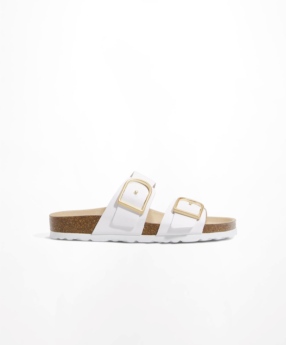 Oysho πόρπης Sandals ασπρα | NYKCSD-139