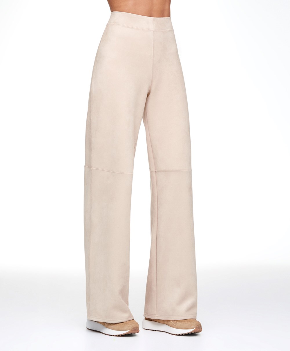 Oysho σουετ-effect Ευθεία-leg Trousers καφε | YXNBFQ-375