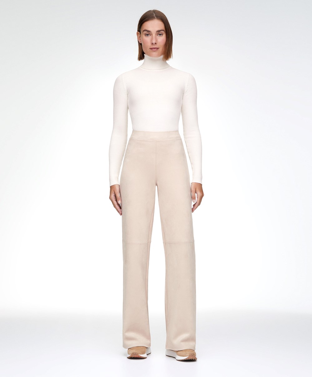 Oysho σουετ-effect Ευθεία-leg Trousers καφε | YXNBFQ-375