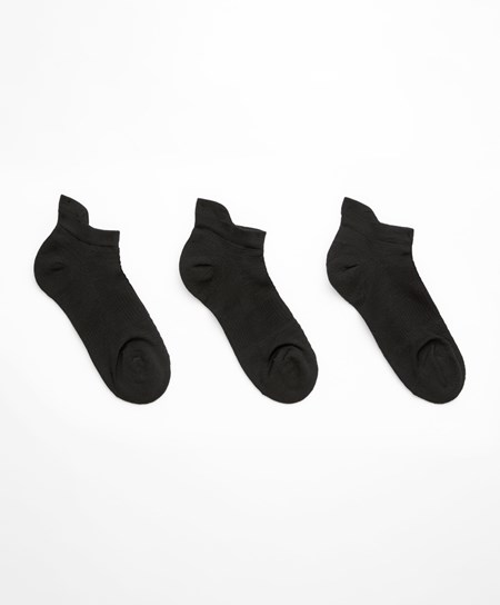 Oysho 3 Pairs Of Polyamide Sports Sneaker Socks μαυρα | CJRXVH-815