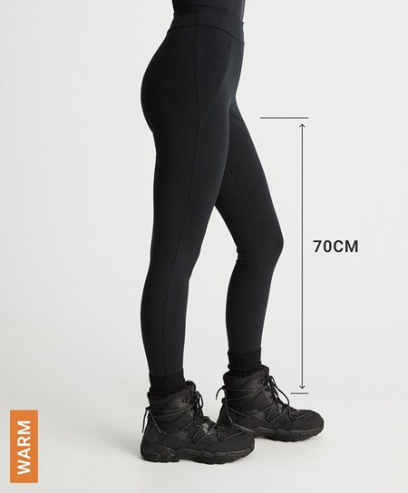 Oysho 70cm Warm Leggings μαυρα | NHPSYL-704