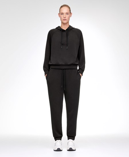 Oysho Black Modal Tracksuit With Zip μαυρα | GQBRWP-895