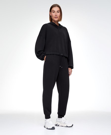 Oysho Black Modal Tracksuit μαυρα | ROXDKP-235