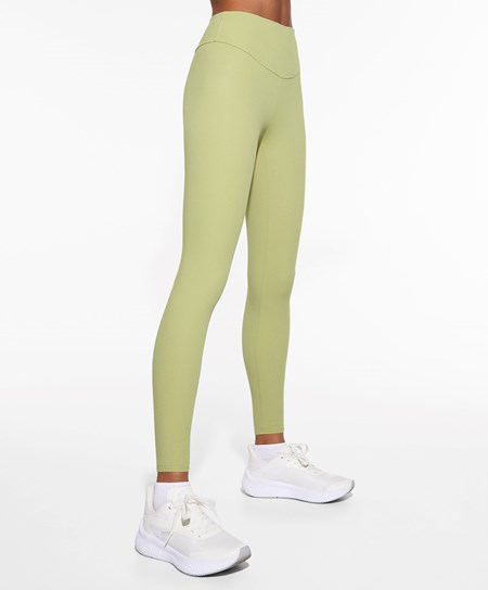 Oysho Comfortlux High-rise Ankle-length Leggings πρασινο | JRWQIN-814