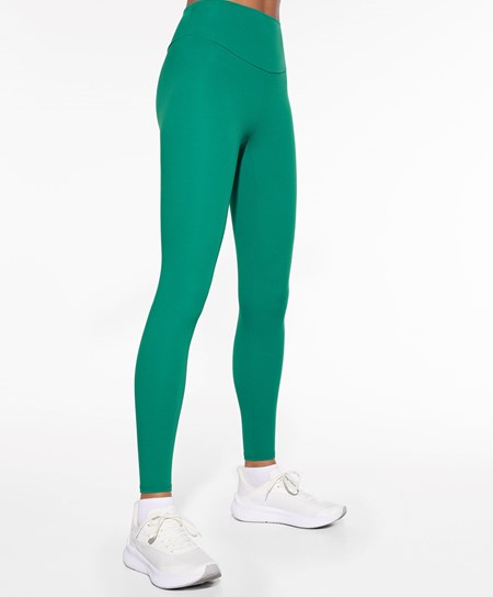 Oysho Comfortlux High-rise Ankle-length Leggings πρασινο | QCFUVG-927