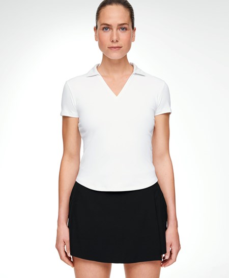 Oysho Comfortlux Polo Shirt ασπρα | RFEPSI-162