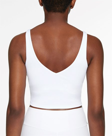 Oysho Comfortlux strappy Top ασπρα | DMOYXA-256