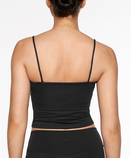 Oysho Comfortlux strappy Top μαυρα | HNTASZ-610