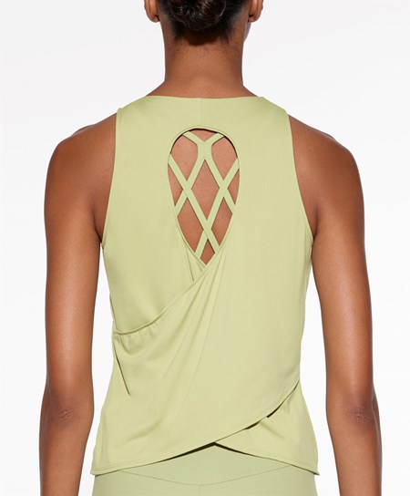 Oysho Cross-back Comfortlux T-shirt πρασινο | IOSHGN-698