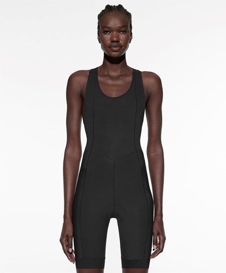 Oysho Cycling κοντο One-piece With Straps μαυρα | IUPVNO-563